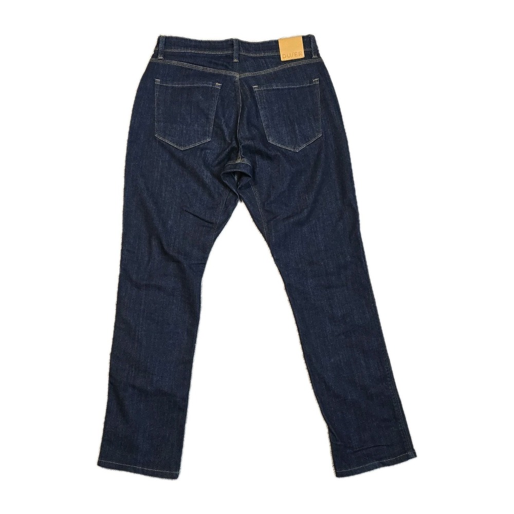 DUER Du/er Jeans Mens 30x32 L2X Relaxed Taper‎ Fit Dark Wash Stretch Denim - Picture 2 of 9